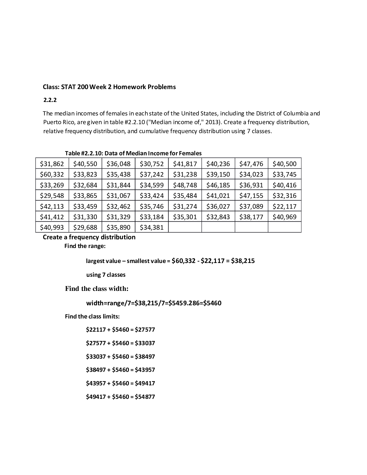 Preview image for STAT 200 Week 2 Homework Problems [With Complete Solutions] A+ Guide